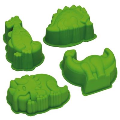 Kitchen craft let's make kitsch n fun moules en silicone en forme de dinosaures