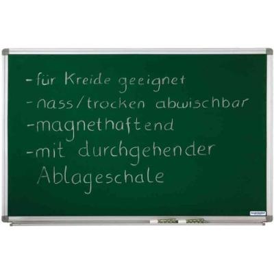 Magnetoplan tableau à craie 900 x 600 mm cadre alu magnétique effaçage à sec ou humide 1240395