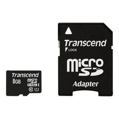 Transcend Premium - flashgeheugenkaart - 8 GB - microSDHC UHS-I