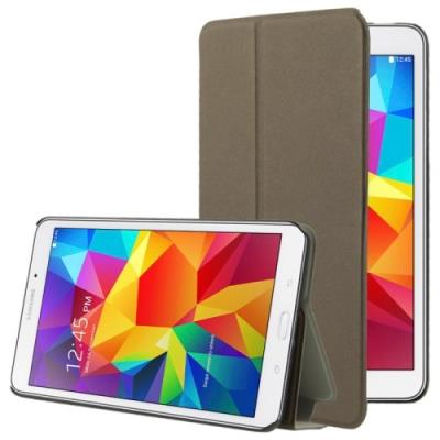 Galaxy Tab 4 7.0 T320 : Coque Housse Cuir (PU) Café « Texturé »