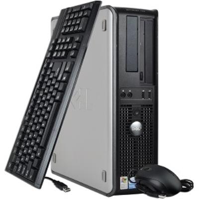 Ordinateur Dell Optiplex 760 Desktop - Gris - Intel Core Duo E5200 / 2.5 GHz - RAM 2 Go - HDD 500 Go - DVD - Gigabit Ethernet - Windows 7 Professionne