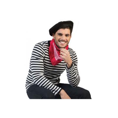Tee-shirt Rayé Noir et Blanc - Adulte - Taille M