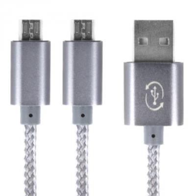 Câble de recharge et de synchronisation double prises Mirco-USB