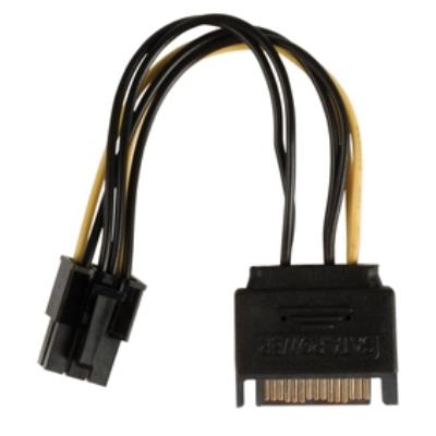 Câble répartiteur dalimentation interne à connecteur pci express femelle vers 2x sata 15 broches mâles 0,15 m multicolore