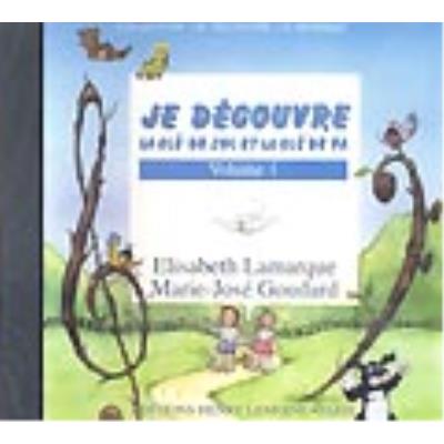 Méthodes et pédagogie LEMOINE LAMARQUE E. / GOUDARD M.-J. - JE DÉCOUVRE LA CLÉ DE SOL ET FA VOL.1 - CD SEUL Formation musicale - solfège