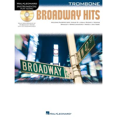Partitions variété, pop, rock... HAL LEONARD INSTRUMENTAL PLAY ALONG - BROADWAY HITS + CD - TROMBONE Vents