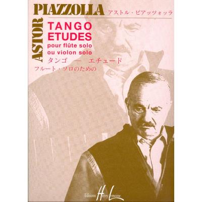 Partitions classique LEMOINE PIAZZOLLA ASTOR - TANGO - ETUDES (6) - FLUTE OU VIOLON Musique de chambre