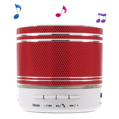Enceinte Bluetooth S37U stéréo Micro SD Radio FM - Rouge