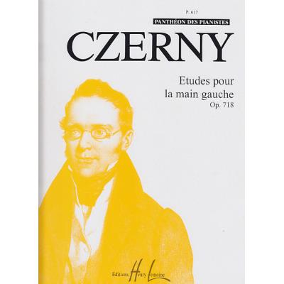 Partitions classique LEMOINE CZERNY CARL - ETUDES POUR MAIN GAUCHE OP.718 - PIANO Piano