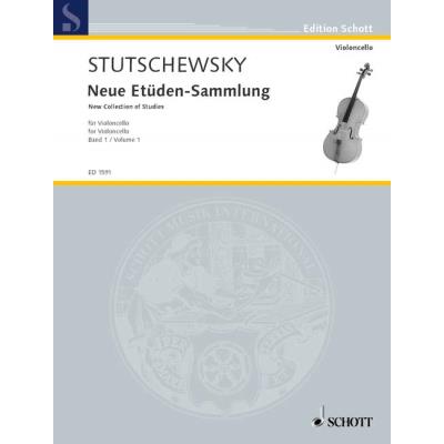 Partitions classique SCHOTT STUTSCHEWSKY JOACHIM - NEW COLLECTION OF STUDIES  BAND 1 - CELLO Violoncelle