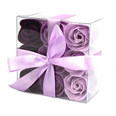 Lot de 9 Roses de Savon - Lavande