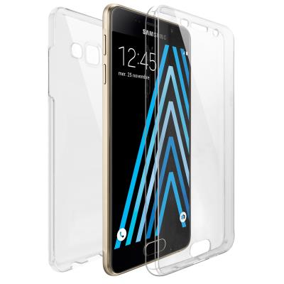 Coque Galaxy A3 2016 (A310) - Caseink Coque Samsung Galaxy A3 2016 (A310) [Protection intégral Avant Arrière TPU Gel - Defense 360°] transparente