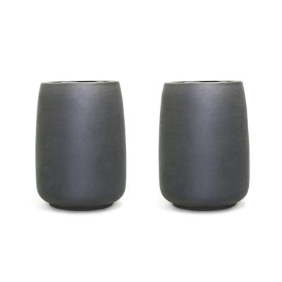 Viva Scandinavia (V35703) Tasse à thé Nicola - Noir - Lot de 2 - 165 ml