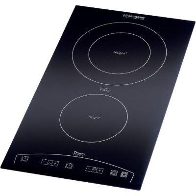 Rommelsbacher EBC 3477/TC - Vitrocéramique - 2 plaques de cuisson - Niche - largeur : 27 cm - profondeur : 50 cm - sans cadre, - avec bord avant avec