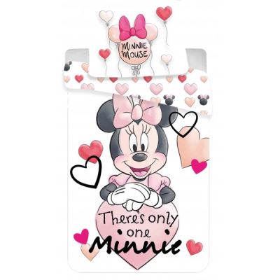 Minnie Only One - Parure de Lit Enfant - Housse de Couette Coton