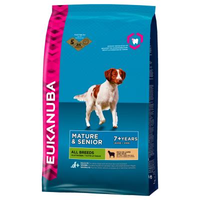 Meilleurs prix pour Eukanuba - Croquettes Mature 7+ à l'Agneau et Riz pour Chien Sénior - 2,5Kg