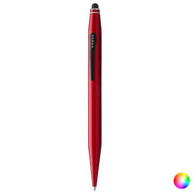 Stylo bille avec cadran croisé tactile bicolore 147331 rouge