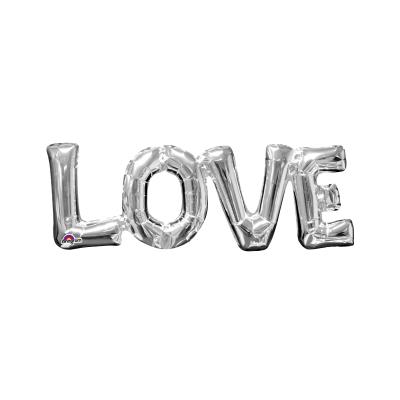 Ballon aluminium Love argent
