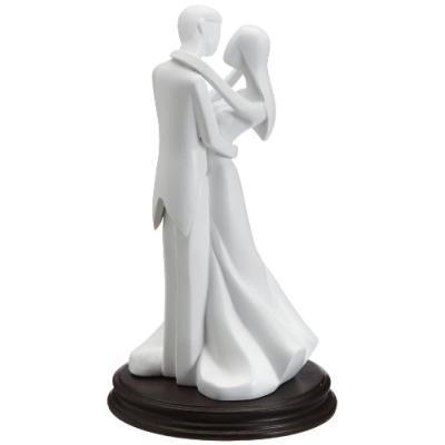 DEKOBACK 02-08-00159 FIGURINE EN PORCELAINE POUR GÂTEAU COUPLE DE MARIÉS