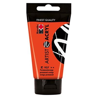 Marabu Peinture Acrylique Artist Acryl, 75 Ml, Orange Per- 122002927