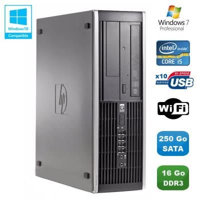 Pc hp compaq elite 8100 sff intel core i5 650 3.2ghz 16go 250go graveur wifi w7
