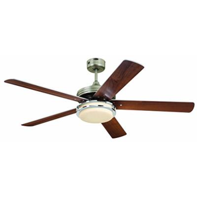 Hercules westinghouse ventilateur de plafond avec led étain/chromé 132 cm