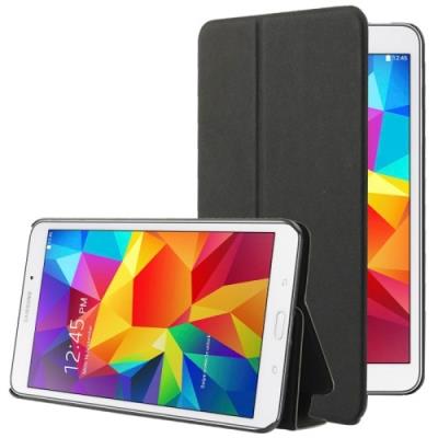 Galaxy Tab 4 7.0 T320 : Coque Housse Cuir (PU) Noir « Texturé »