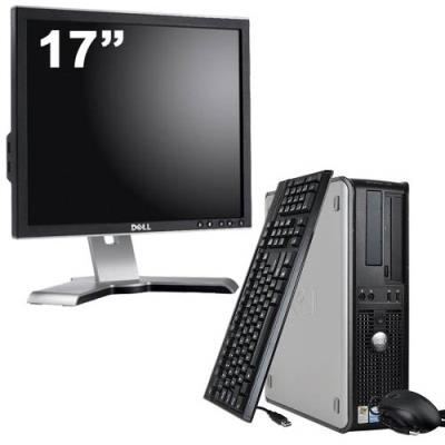 Ordinateur Dell Optiplex 760 Desktop + Ecran 17'' - Gris - Intel Core Duo E5200 / 2.5 GHz - RAM 2 Go - HDD 500 Go - DVD - Gigabit Ethernet - Windows 7