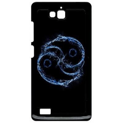 Coque huawei honor 3c et 3c 4g yin yang eau water