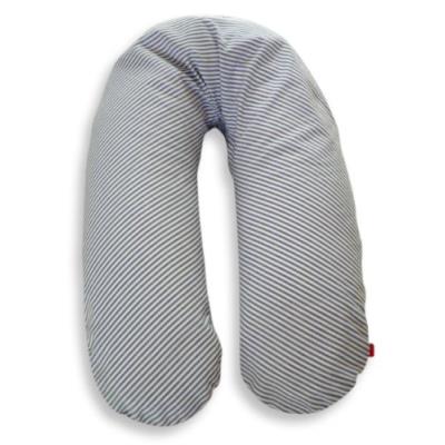 Ideenreich 2048 housse de coussin d'allaitement motif rayé bleu/blanc