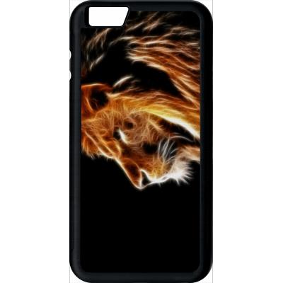 Coque apple iphone 6+ plus tete de lion aerographe
