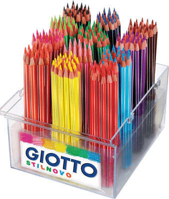 OMYACOLOR  - Crayons De Couleur Hexagonal Stilnovo - Schoolpack De 192