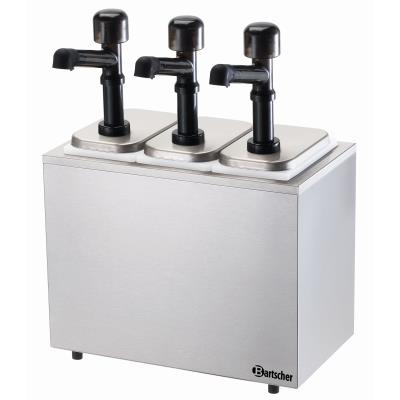 Pompe à sauce 3 pompes avec 3 bacs x 3,3L