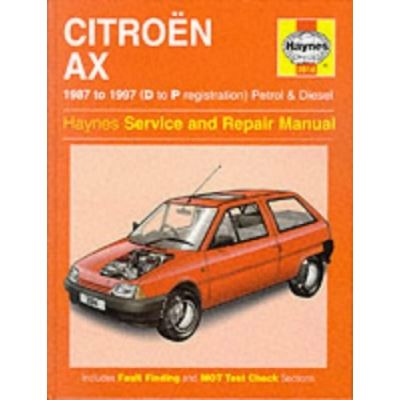 Citroen AX (1987-97) Service and Repair Manual
