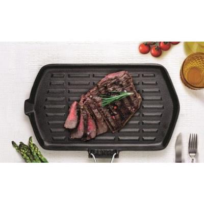 Poele grill BIALETTI fonte induction 21cm x 35cm