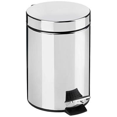 Croydex AJ657241 Poubelle à Fermeture en Douceur 3 L Chrome
