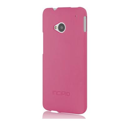 Incipio Feather Ultra Thin Snap-On - Beschermhoes voor mobiele telefoon - Plextonium - neon roze - voor HTC One