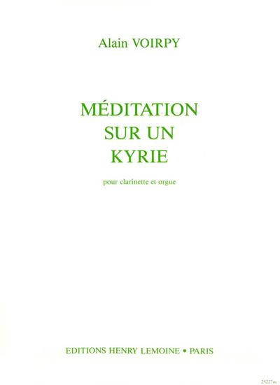 MEDITATION SUR UN KYRIE