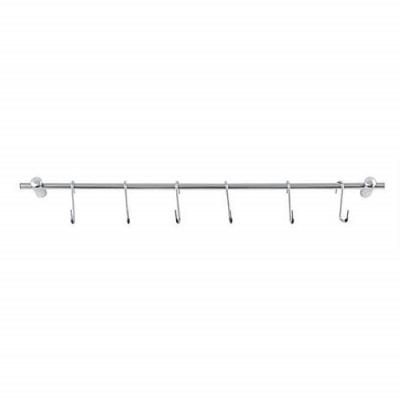 Kabalo Acier inoxydable Ustensile de cuisine Set Holder Rack rail - 58 cm avec 6 S Crochets