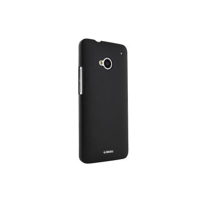 Krusell ColorCover - Beschermende bedekking voor mobiele telefoon - plastic - zwart metalliek - voor HTC One