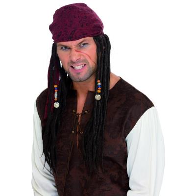 Perruque pirate dreadlocks homme  Taille  Unique