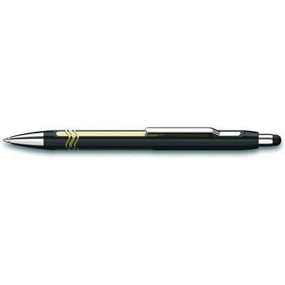 Schneider Epsilon Touch Stylo à bille rétractable, XB Blau/Schaftfarbe: schwarz-gold