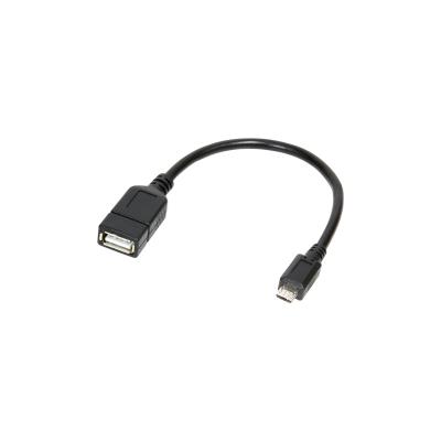 Câble adaptateur logilink micro usb b m vers usb a f otg 0,20m (aa0035)
