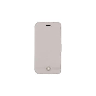 Meflbks6emsgr étui folio mercedes cuir gris pour Samsung Galaxy s6 g920