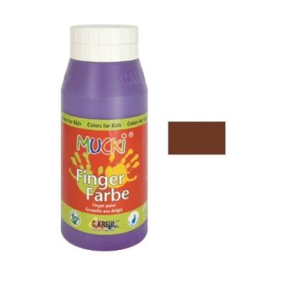 Kreul - gouache aux doigts mucki, marron 750 ml