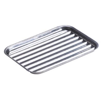 COOK IN GARDEN COOK'IN GARDEN - Plat anti flammes en inox 34x24 cm