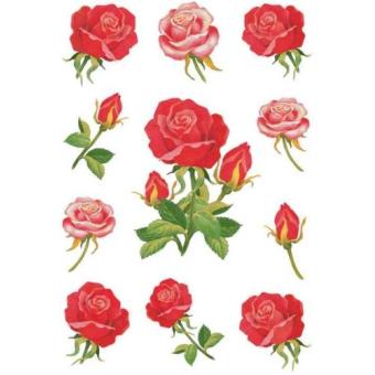 Herma stickers decor roses 3 feuilles 85 x 120 mm de 11 3581