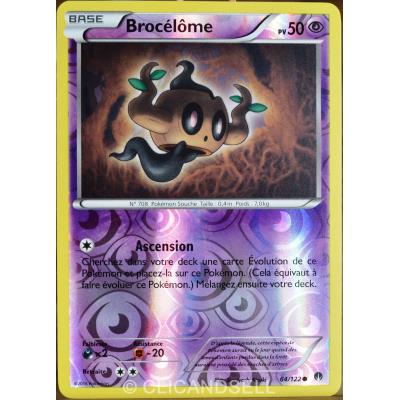 carte Pokémon 64/122 Brocélôme 50 PV - REVERSE XY - Rupture Turbo NEUF FR