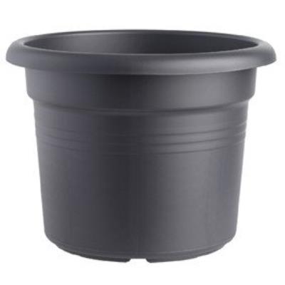 Elho 2055348 Green Basics Cilinder Pot De Fleurs Noir 25 X 25 X 18 Cm
