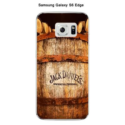 Coque Samsung Galaxy S6 Edge design Jack Daniel's tonneau